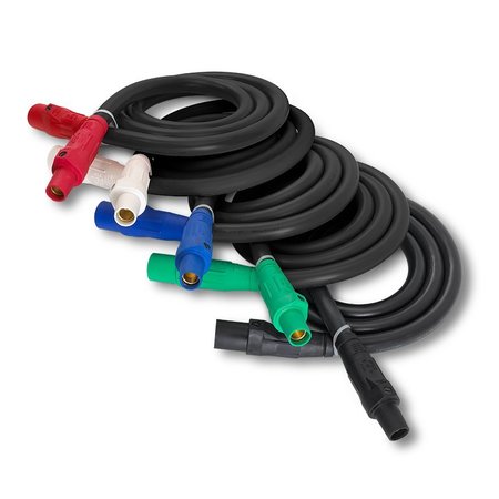 TRYSTAR Power Cable 4/0 Black 50 FT Black Male / Black Female TSPC40BK50-M-F/PCTW40BK50-M-F